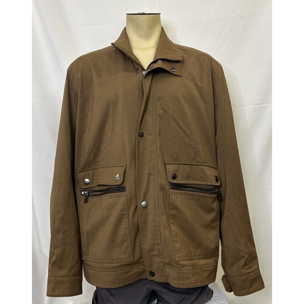 Michael Kors Men’s XXL Brown Utility Outerwear Field Pockets FS Benefits Charity